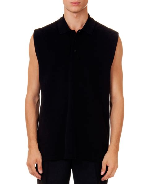 givenchy sleeveless polo shirt.